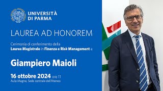 Cerimonia di conferimento della Laurea magistrale ad honorem a Giampiero Maioli [upl. by Granville35]