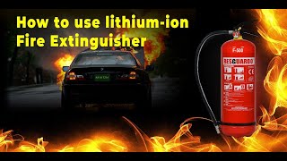 How to Use the F 500 Lithium Ion Fire Extinguisher  Resguardo Industries [upl. by Jehial]