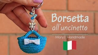 Mini borsa alluncinetto  portachiavi [upl. by Ydnew]