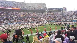 UW Badger Band 2014 Capital One Bowl Pregame [upl. by Robena]