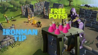 OSRS Super Antipoison for FREE Tip for Ironmen [upl. by Suoivatnod483]