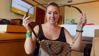 Louis Vuitton Speedy 25 Damier Ebene Unboxing Oahu Hawaii [upl. by Lenka]