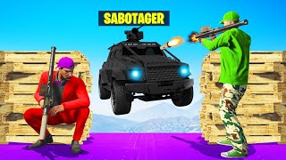 2 NOOBS vs Sabotager INSURGENT GTA 5 [upl. by Lipman]