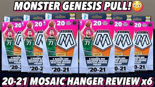 HUGE HIT🤯  202021 Panini Mosaic Basketball Retail Hanger Box Review x6 [upl. by Lemyt]