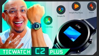 TICWATCH C2 PLUS Smartwatch do google com pagamento NFC e apps do google [upl. by Eiaj197]