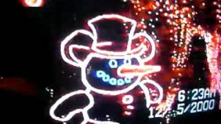 ORIGINAL Osborne lights with houses in back lot Disney World 2000 [upl. by Retxab]