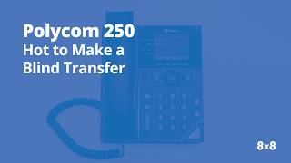 Polycom 250 How to Make a Blind Transfer [upl. by Acilejna]