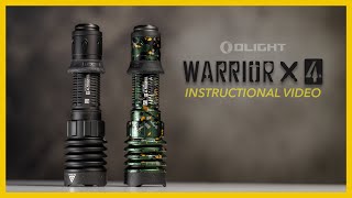 Olight Warrior X 4 Instructional Video [upl. by Carrel]