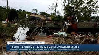 Helene death toll now at least 166 as Biden plans to visit ravaged Carolinas [upl. by Tut]