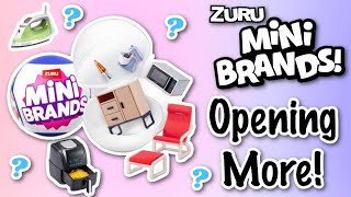 Opening MORE Mini Brands Home Series  Tiny Furnature [upl. by Eniahs]