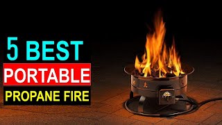 Best Portable Propane Fire Pits 2024  Top 5 Fire Pits for camping review You Can Buy [upl. by Odradlig]