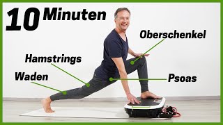 10 Min Vibrationsplatte Übungen Beine ALLE Muskeln trainieren Vibrationsplatte Donnerberg [upl. by Nameloc]