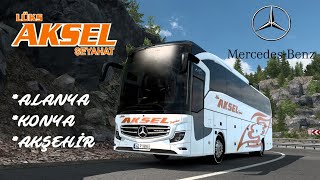 ETS2  AlanyaKonyaAkşehir  MercedesBenz Travego 16 SHD 21  Roextended Map [upl. by Lattie]