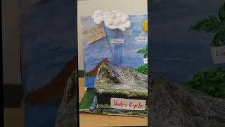 Water Cycle Model 3D School Project  Science Exhibition Model For Students  जलचक्र [upl. by Nirroc391]