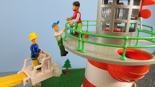 Fireman Sam Toys Episode 7 Mike in Danger Lighthouse 2018 Toy Fire Station Jupiter Firefighter Sam [upl. by Struve]