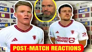 Scott McTominay Harry Maguire amp Erik Ten Hag in Manchester United post match interview [upl. by Retsof]