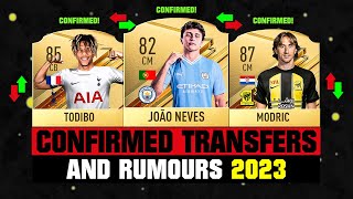 FIFA 24  NEW CONFIRMED TRANSFERS amp RUMOURS 🤪🔥 ft Joao Neves Todibo Modric etc [upl. by Stevens]