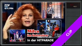 ZDFHitparade Interview mit Milva  Schnelldurchlauf 12111986 [upl. by Lienhard]