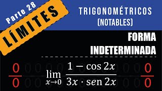 ✅LÍMITES TRIGONOMÉTRICOS con INDETERMINACIÓN 00 [upl. by Steep411]