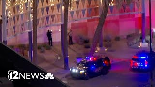 Sky12 footage Tempe police respond to shooting at Arizona Mills Mall [upl. by Leinadnhoj809]