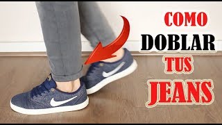 CÓMO DOBLAR LA BASTA DE TUS JEANS  GENIAL [upl. by Osi]