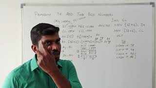 Write an ALP for Addition of Two BCD Number in 8086 Microprocessor  S Vijay Murugan  Learn Thought [upl. by Karilynn]