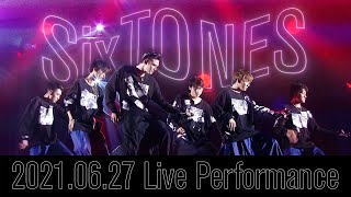 SixTONES  マスカラ 20210627 Live Performance [upl. by Hagan825]