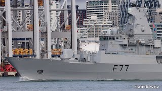 HMNZS Te Kaha Auckland New Zealand  2024 [upl. by Akeim]