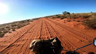 Day 5 CT125 Trail Postie Extended Play Innamincka towards Betoota via Arrabury Road [upl. by Dulcine]