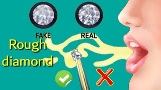 how to identify rough diamond at home [upl. by Ecital]