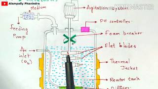 Fermentation process  Working of Fermenter  Nutrient medium for fermentation  Bioreactor [upl. by Enelrae]