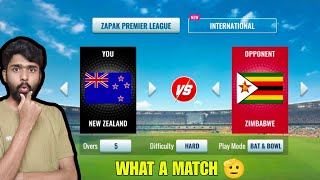 New Zealand Vs Zimbabwe 5 Overs Epic Cricket Match Gameplay With Facecam in Hindi Commentary [upl. by Eedak]