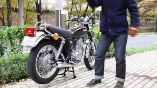 Yamaha SR400 mostyn exhaust [upl. by Onyx]