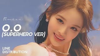 NMIXX  OO Superhero Ver  Line Distribution [upl. by Ttehr]