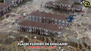 TERRIFYING FLASH FLOODS STROKE IN UPTON ENGLAND TODAY 19 MARCH 2024 [upl. by Llennoc802]