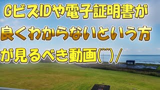 【社労士監修】超絶簡易版！電子申請に必要な電子認証（電子証明書・GビズID）とは！？ [upl. by Vachil]