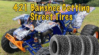 Banshee 421 SunF Street Tires [upl. by Solakcin624]