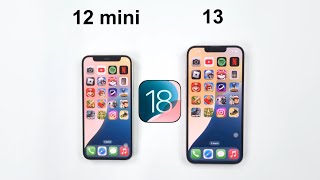 iOS 18 Speed Test  iPhone 12 mini vs iPhone 13 [upl. by Linda]