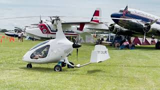 First Gyroplane Flight – AutoGyro Cavalon 915iS First Flight Oshkosh 2022 [upl. by Finn768]