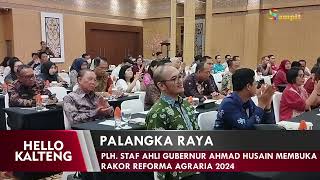 PLH STAF AHLI GUBERNUR AHMAD HUSAIN MEMBUKA RAKOR REFORMA AGRARIA 2024 [upl. by Margie]