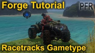 Halo 4 Forge Tutorial RACETRACKS Gametype [upl. by Nynnahs958]