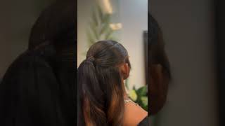 Half Up Half Down Ponytail atlanta atlhairstyles atlantahairstylist weavehairstyles hairgoals [upl. by Coheman]