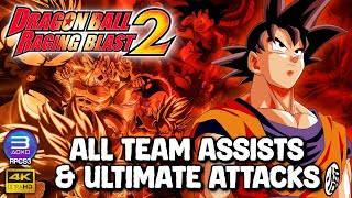 Dragon Ball Raging Blast 2  RPCS3  Team AssistsUltimate Attacks  4k [upl. by Doble]