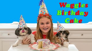 Assistant Makes a Special Dog Birthday Cake for Waggles Birthday party [upl. by Osyth]