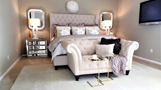 NEW Luxury Master Bedroom Tour and Decor Tips amp Ideas [upl. by Dorin]