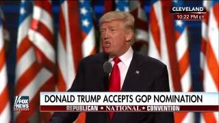 Full speech Donald Trump accepts GOP nomination Part 1 [upl. by Eralc]