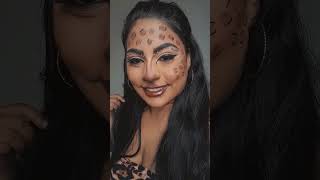 Entrei para trending 🫣🤎🐆 oncinha mekup trendingvideo maquiagem [upl. by Leynad]