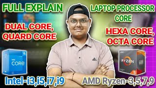 Full Explain Laptop Processorintel amp Ryzen dual core quard care hexa core octa core in Hindi [upl. by Marje938]