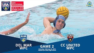 20180210 14U Del Mar WPC v CC United WPC KAP7 Game 2 [upl. by Zora234]