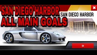 Asphalt 8 Porsche Carrera GT Championship San Diego Harbor all main goals [upl. by Petr]